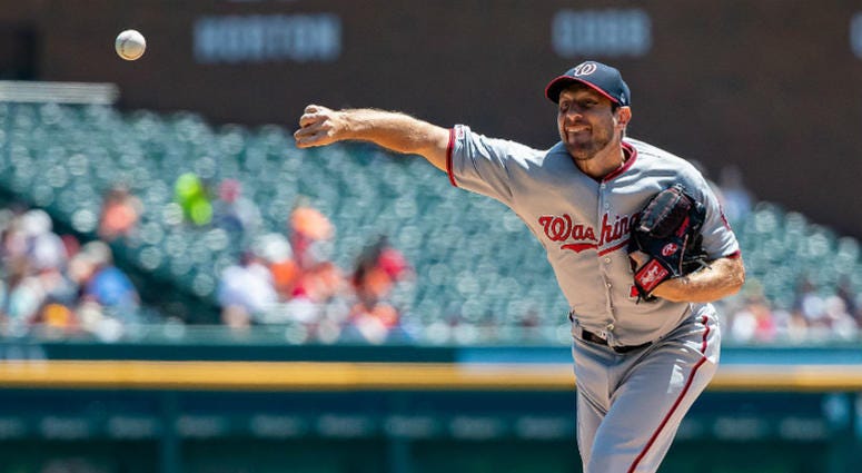 Hall of Fame pitcher shows Max Scherzer the ultimate respect. At MLB All-Star Game, Pedro Martinez shows Nationals ace Max Scherzer the ultimate respect.