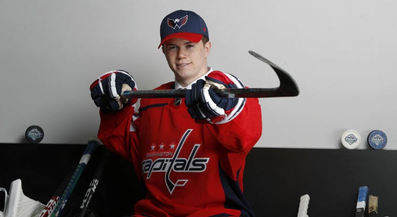 Caps' top pick Connor McMichael in the 2019 NHL Draft. Washington Capitals made Connor McMichael their top pick in the 2019 NHL Draft.