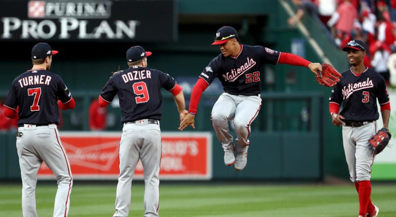 Double-dip! Nats take 2-0 NLCS lead. Nationals take 2-0 NLCS lead over Cardinals