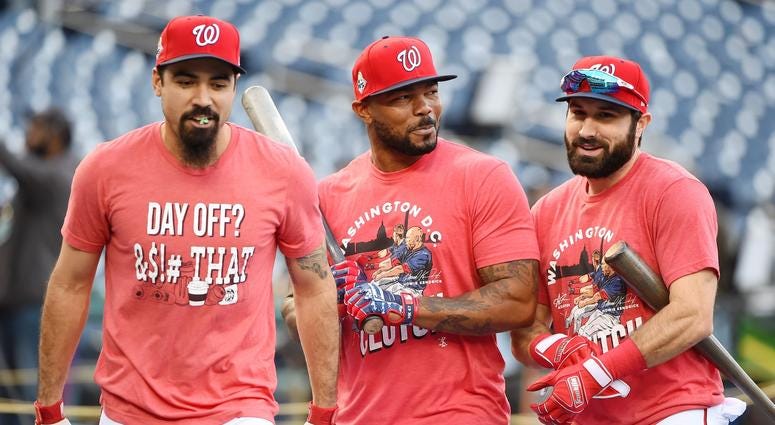 One of Anthony Rendon's biggest impact with the Nats came in off-the-field role. Anthony Rendon, Howie Kendrick, Adam Eaton prepare for Game 3 of the World Series.