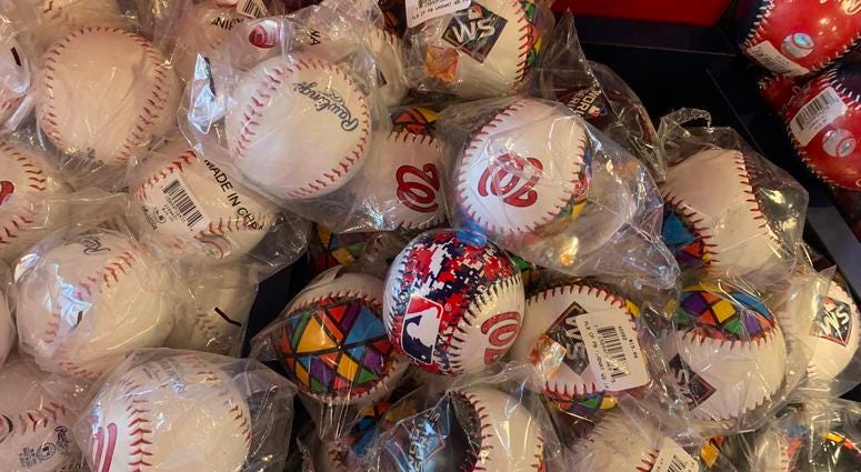 Nationals World Series Balls Nationals World Series Balls