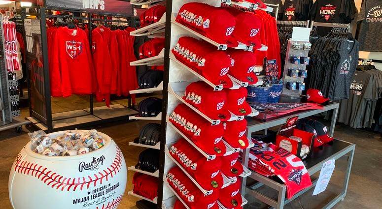 Nationals World Series Fitted Hats Red Nationals World Series Fitted Hats Red