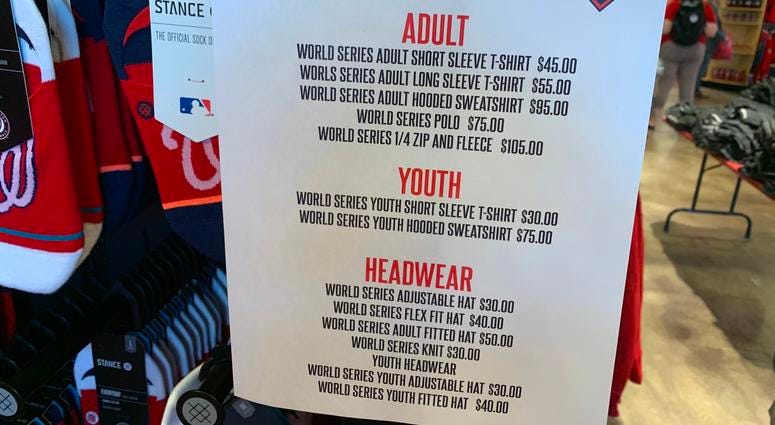 Nationals World Series Price Guide Nationals World Series Price Guide