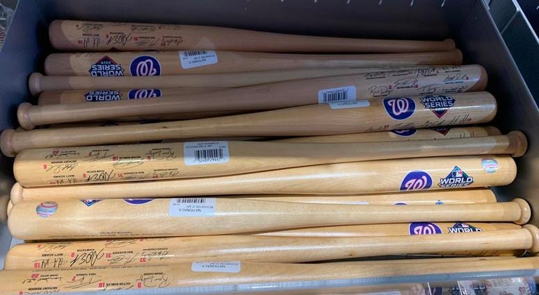 Nationals World Series Replica Bats Nationals World Series Replica Bats