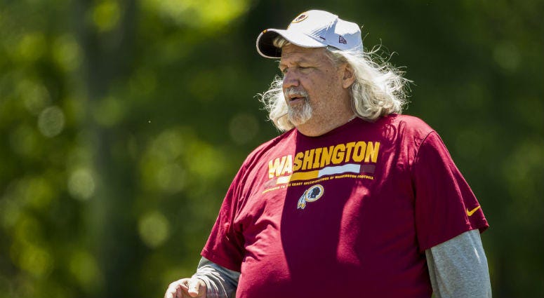 Rob Ryan is one of several new faces on the Redskins defensive coaching staff. Redskins inside linebackers coach Rob Ryan at Redskins minicamp