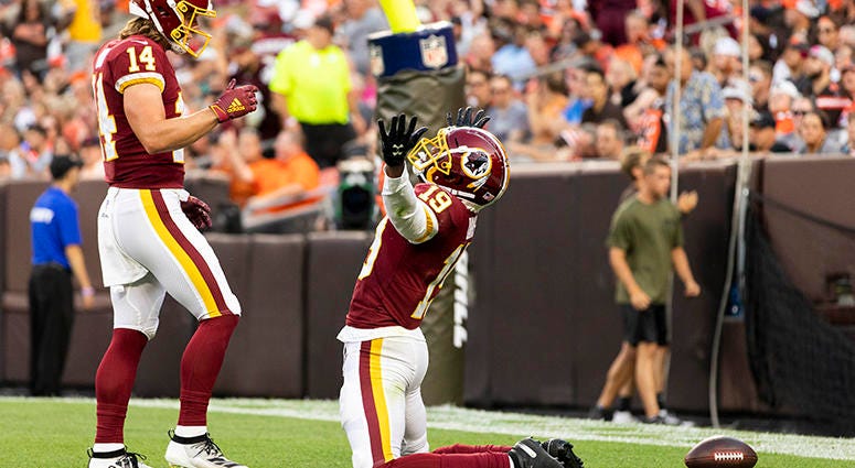 WATCH: The Redskins' first TD was a 46-yard bomb to Robert Davis Redskins-Browns: Case Keenum links up with Robert Davis for 46-yard TD