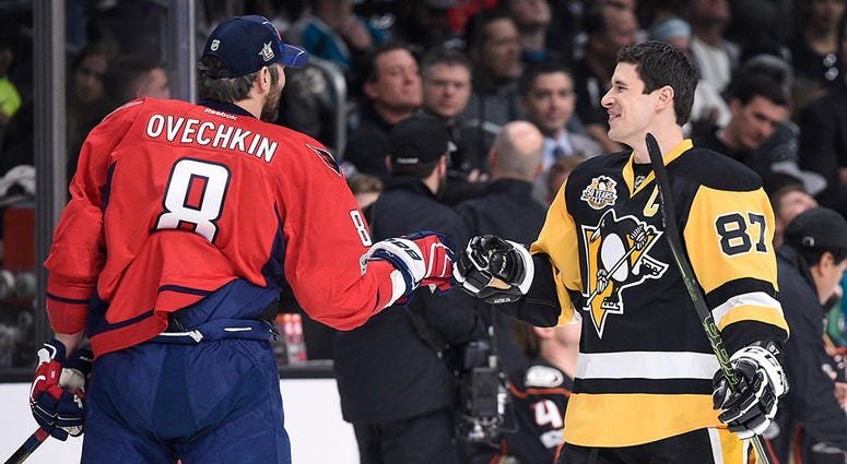 Sidney Crosby and Alex Ovechkin Sidney Crosby and Alex Ovechkin