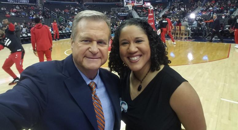 Wizards play-by-play announcer Steve Buckhantz alongside Kara Lawson, his broadcast partner since Oct. 2017 Wizards losing Steve Buckhantz is a dagger