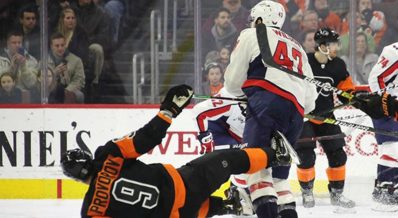 Tom Wilson crashes into Flyers defenseman Ivan Provorov Every NHL team 'wishes they had Tom Wilson'