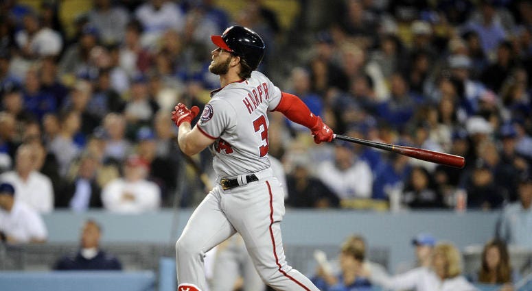 Free agent outfielder Bryce Harper. Bryce_Harper_Nationals