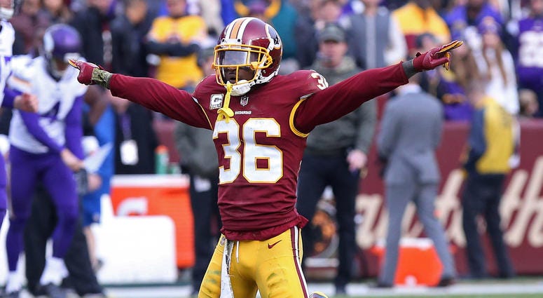 Former Redskins safety D.J. Swearinger. DJ_Swearinger_Redskins