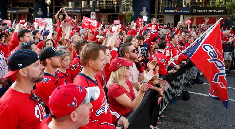 Capitals fans celebrate after Game 4 win capitals_caps_fan