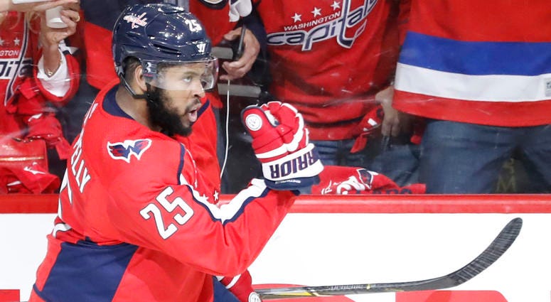 Devante Smith-Pelly of the Washington Capitals devante_smith_pelly_caps
