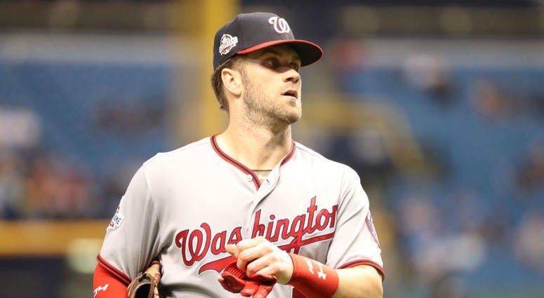 Free agent outfielder Bryce Harper. Bryce_Harper_Nationals