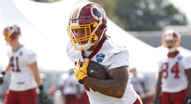 Derrius Guice of the Washington Redskins derrius_guice_redskins