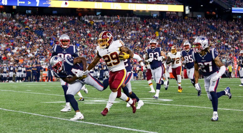 Redskins running back Derrius Guice's health is a question mark. Redskins Questions: Can running back Derrius Guice stay healthy?