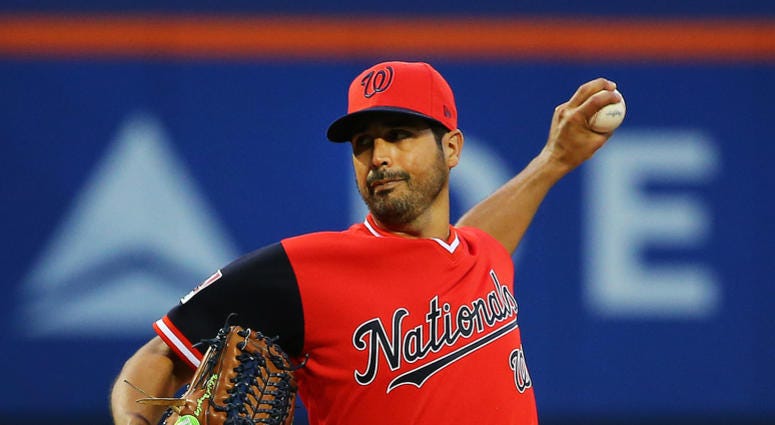 Gio Gonzalez pitches for the Washington Nationals. Gio_Gonzalez