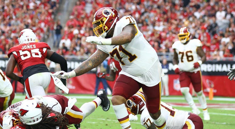 Trent Williams of the Washington Redskins. Trent_Williams