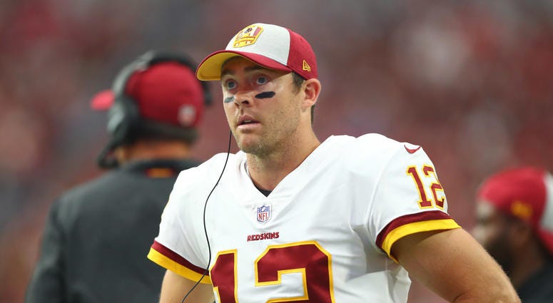 Colt McCoy on the sidelines as the Redskins dismantle Arizona in Week 1 Colt_McCoy