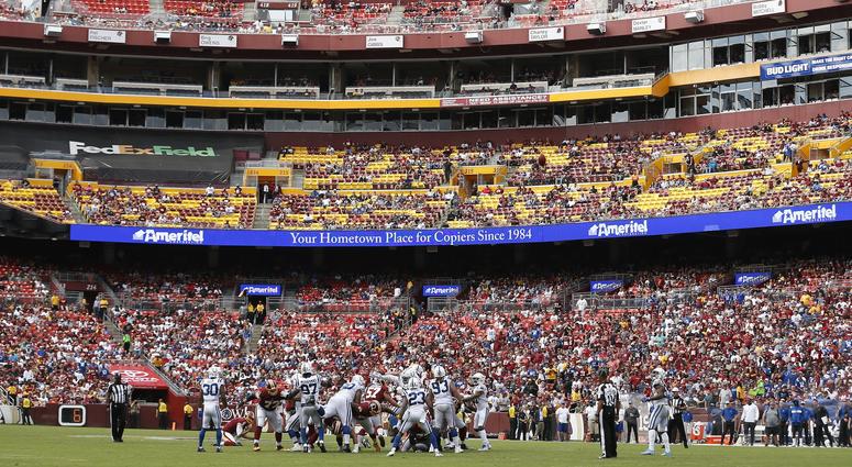 Dustin Hopkins attempts a field goal. FedEx_Field
