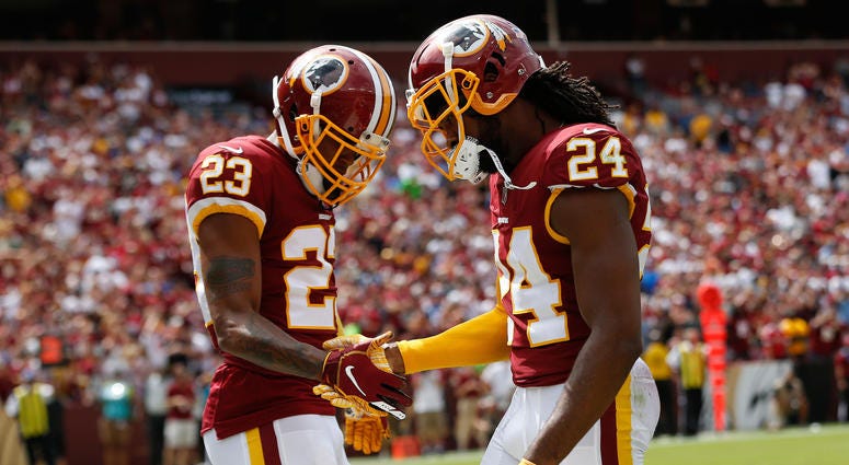 Josh Norman and Quinton Dunbar of the Washington Redskins. josh_norman_quinton_dunbar_redskins