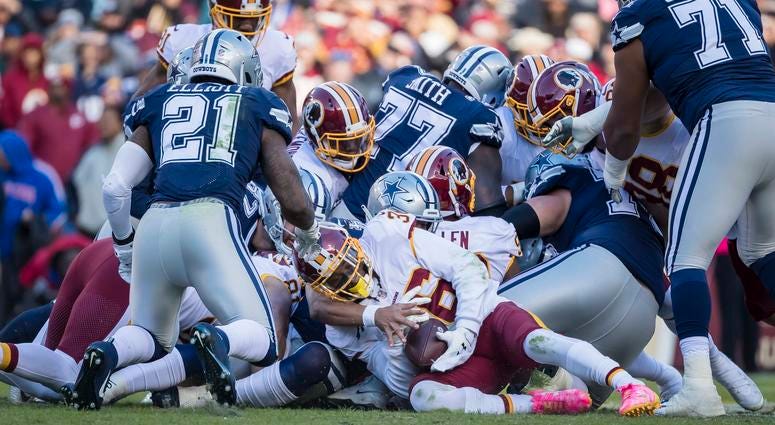 D.J. Swearinger recovers a Dak Prescott fumble in the first quarter DJ_Swearinger_Fumble_Recovery