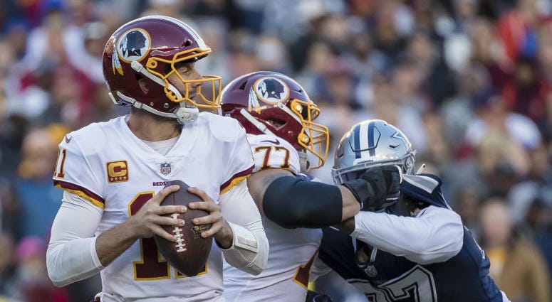 Redskins quarterback Alex Smith plays against the Cowboys. Redskins_Quarterback_Smith