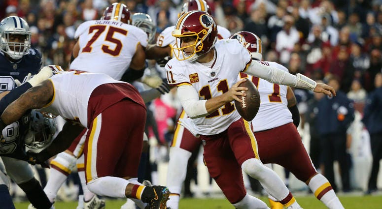 Washington Redskins quarterback Alex Smith. Redskins_Alex_Smith