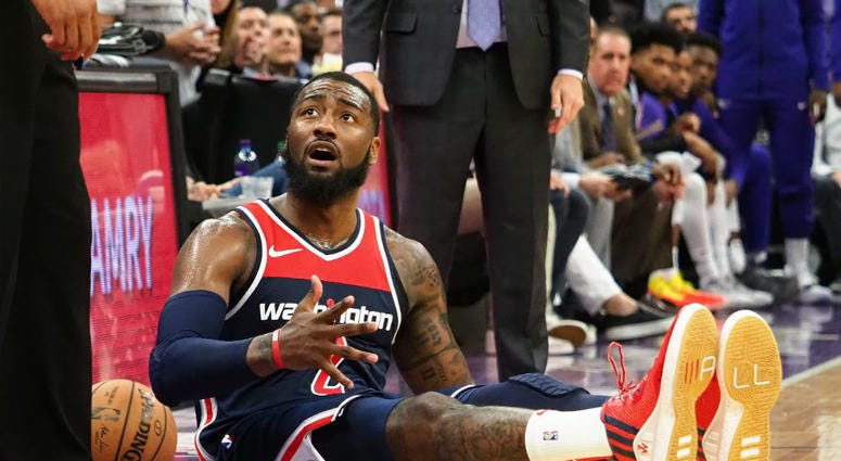 Wizards point guard John Wall. John_Wall_Wizards
