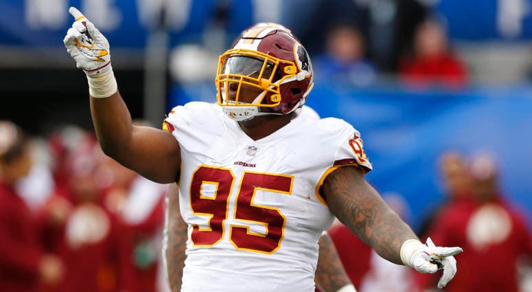 Daron Payne of the Washington Redskins. Daron_Payne