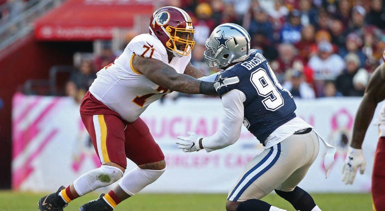 Redskins left tackle Trent Williams. Redskins_Trent_Williams