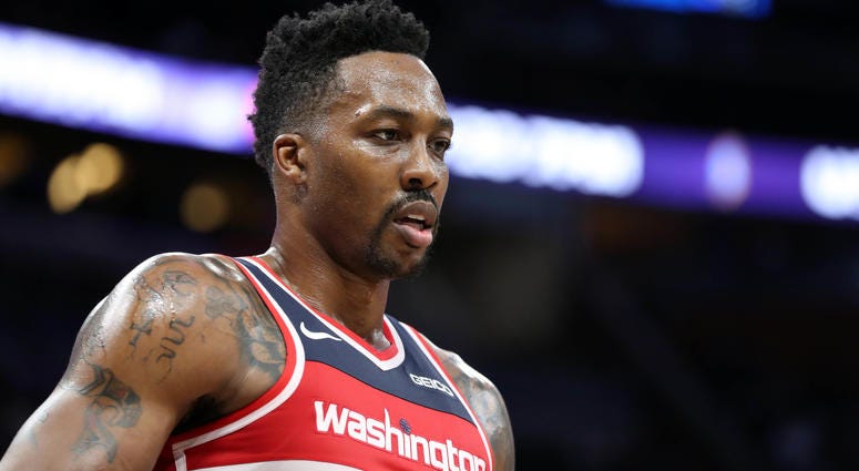 Dwight Howard of the Washington Wizards. Dwight_Howard_Wizards