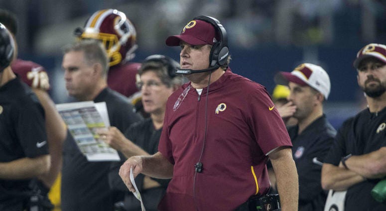 Redskins head coach Jay Gruden. Redskins_Jay_Gruden