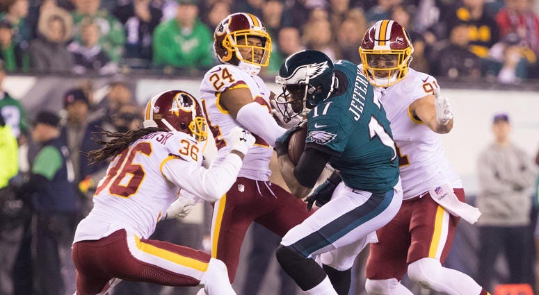 D.J. Swearinger and other Redskins defenders swarm Alshon Jeffery D.J. Swearinger has some suggestions for Greg Manusky