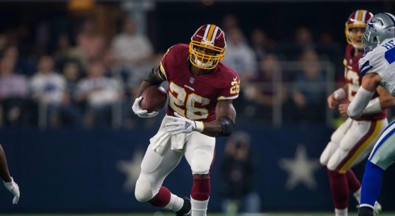 Redskins running back Adrian Peterson. Adrian_Peterson_Redskins
