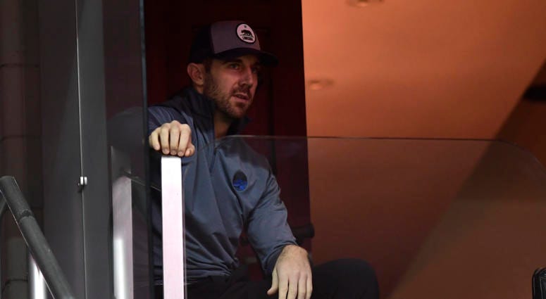 Redskins QB Alex Smith makes his first public appearance since breaking his leg, sitting in a suite to watch the Wizards and Pistons at Capital One Arena. Alex Smith appearance shows Redskins need successor