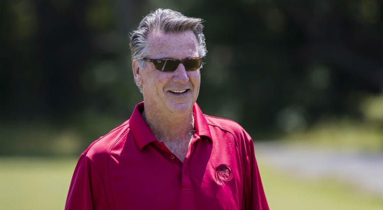 Washington Redskins president Bruce Allen. Grant & Danny priase Redskins for expanding analytics department.