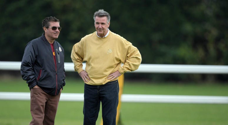 Washington Redskins owner Daniel Snyder and team president Bruce Allen. Bruce_Allen_Redskins