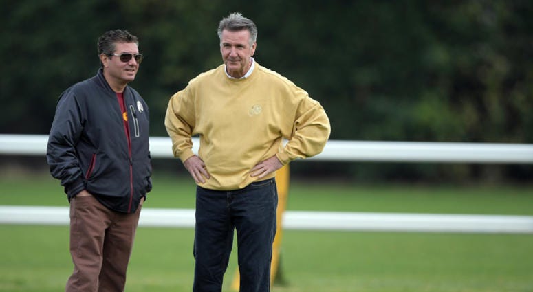 Redskins owner Dan Snyder and Redskins president Bruce Allen Dan_Snyder_Bruce_Allen