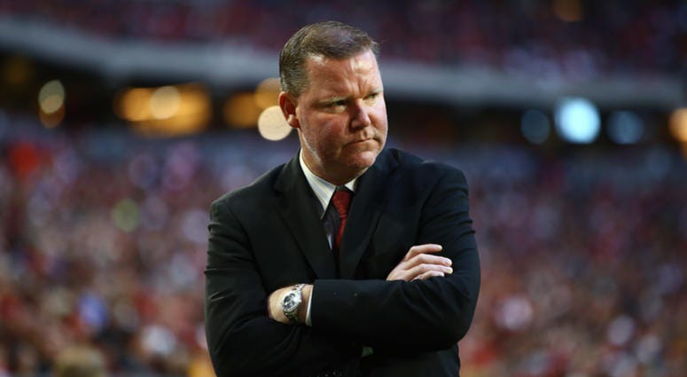 Former Redskins GM Scot McCloughan looks on in a Dec. 2016 game against the Cardinals Scot_McCloughan_Redskins