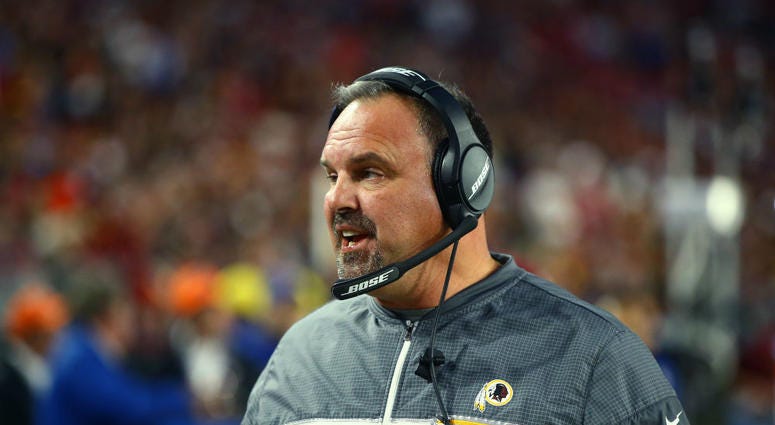 Redskins defensive coordinator Greg Manusky. Greg_Manusky_Redskins