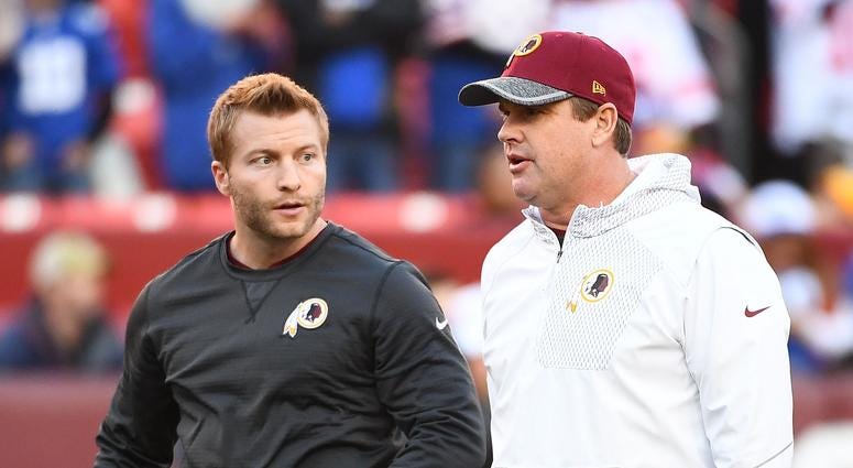 Sean McVay, former coach of the Washington Redskins sean_mcvay_redskins