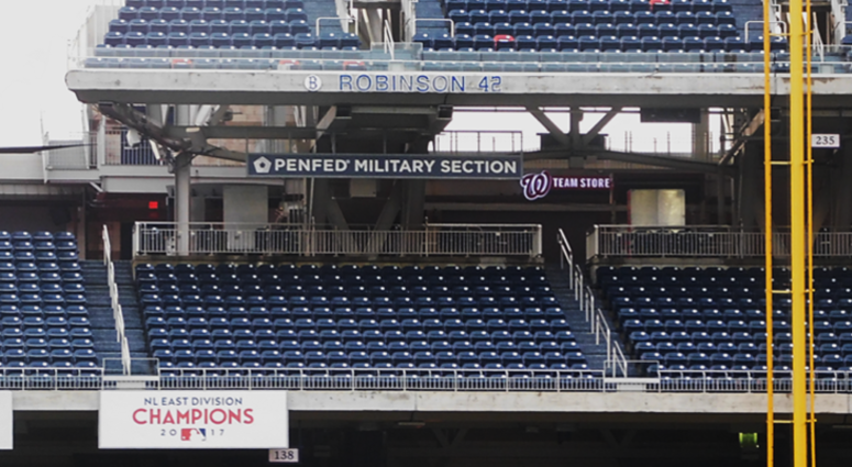 The PenFed Military Section in right field aims to make every day Military Appreciation Day! Penfed_Military_Section_Nationals_Park