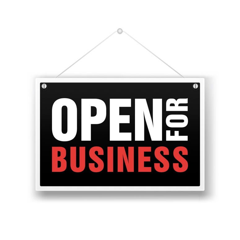 Open Sign