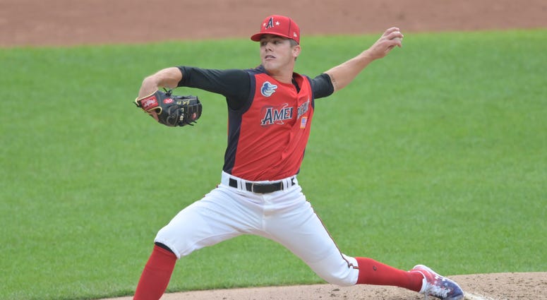 DL Hall Delivers A Pitch In The All Star Futures Game