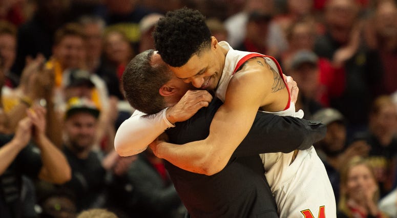 Mark Turgeon and Anthony Cowan Mark Turgeon and Anthony Cowan