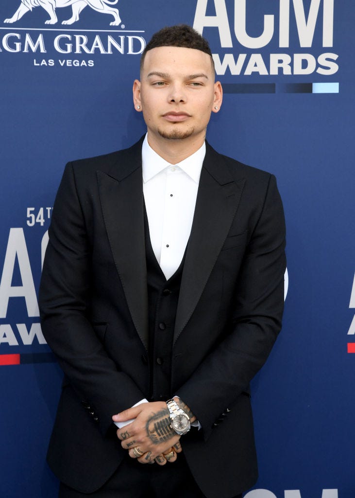 Kane Brown attends the 54th Academy Of Country Music Awards at MGM Grand Hotel & Casino on April 07, 2019 in Las Vegas, Nevada Kane Brown attends the 54th Academy Of Country Music Awards at MGM Grand Hotel & Casino on April 07, 2019 in Las Vegas, Nevada