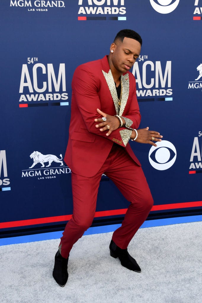 Jimmie Allen attends the 54th Academy Of Country Music Awards at MGM Grand Hotel & Casino on April 07, 2019 in Las Vegas, Nevada Jimmie Allen attends the 54th Academy Of Country Music Awards at MGM Grand Hotel & Casino on April 07, 2019 in Las Vegas, Nevada