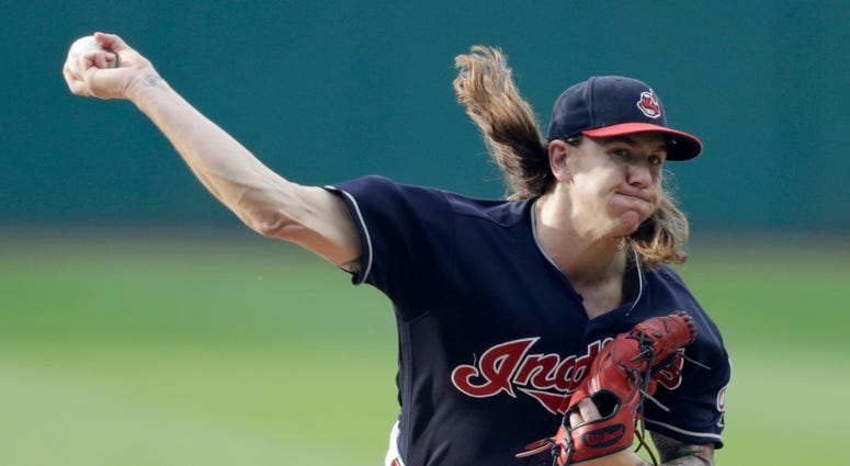 Cleveland Indians starting pitcher Mike Clevinger delivers in the first inning of a baseball game against the Chicago White Sox, Tuesday, June 19, 2018, in Cleveland. Cleveland Indians starting pitcher Mike Clevinger delivers in the first inning of a baseball game against the Chicago White Sox, Tuesday, June 19, 2018, in Cleveland.