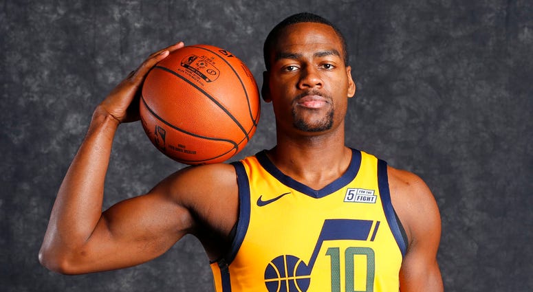 Alec Burks poses for a photo during media day at the Utah Jazz practice facility in Salt Lake City. The Cleveland Cavaliers traded Kyle Korver to the Utah Jazz for guard Alec Burks and two future second-round draft picks, Thursday, Nov. 29, 2018. Alec Burks poses for a photo during media day at the Utah Jazz practice facility in Salt Lake City. The Cleveland Cavaliers traded Kyle Korver to the Utah Jazz for guard Alec Burks and two future second-round draft picks, Thursday, Nov. 29, 2018. (